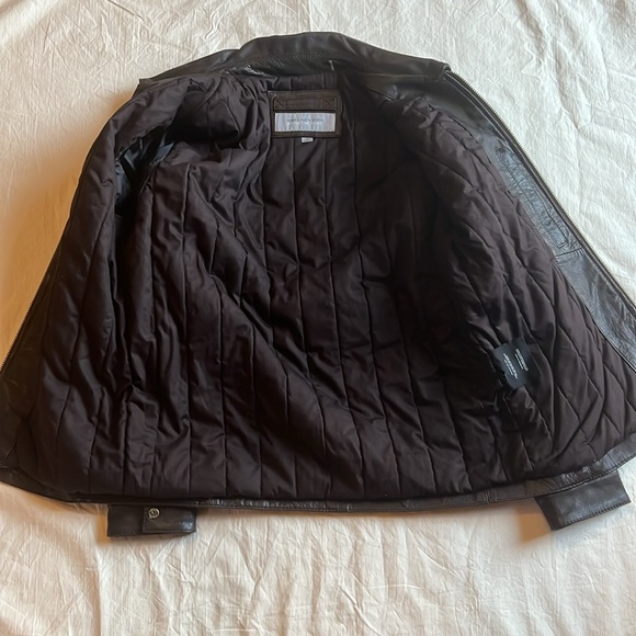 Marc New York Andrew Marc Leather Jacket Brown Medium - Picture 6 of 15